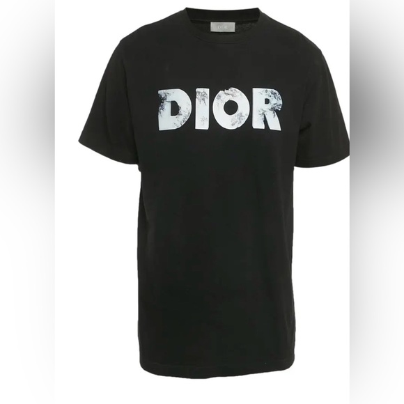 Dior Black T-Shirt with Floral Logo 100% authentic 🔥🔥🔥size Xl
